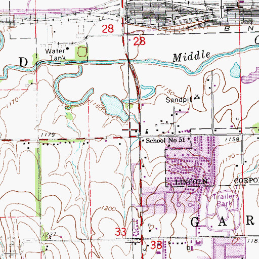Topographic Map of Bethel Bible Way Apostolic Temple, NE