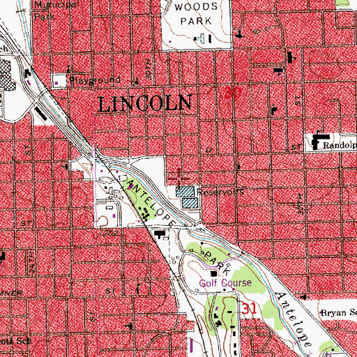 Topographic Map of Church on the Rock, NE