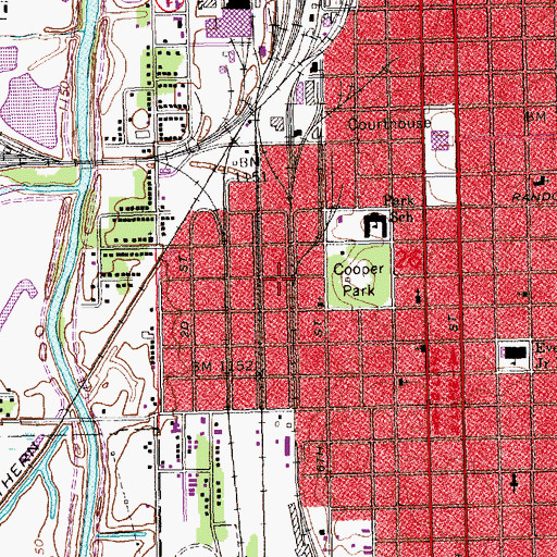 Topographic Map of Three Hierarchs Eastern Orthodox Church, NE