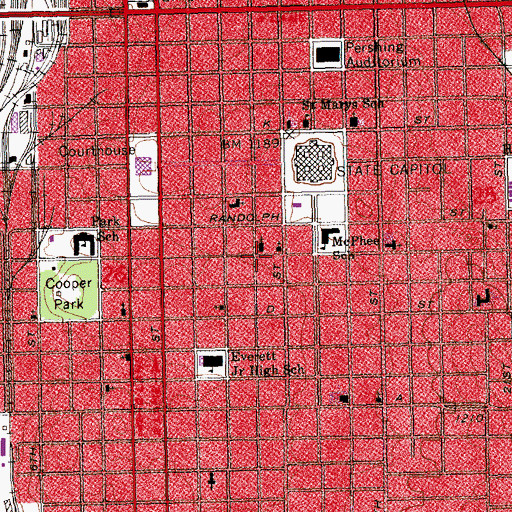 Topographic Map of Saint Paul United Church of Christ, NE