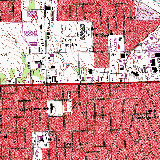 Topographic Map of Abundant Life Family Church, NE