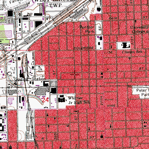 Topographic Map of Allon Chapel, NE