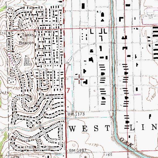 Topographic Map of Air Park Recreation Center, NE