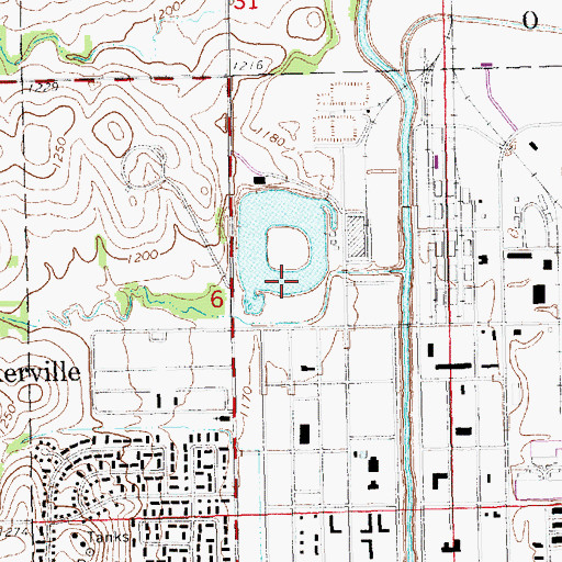 Topographic Map of Bowling Lake, NE
