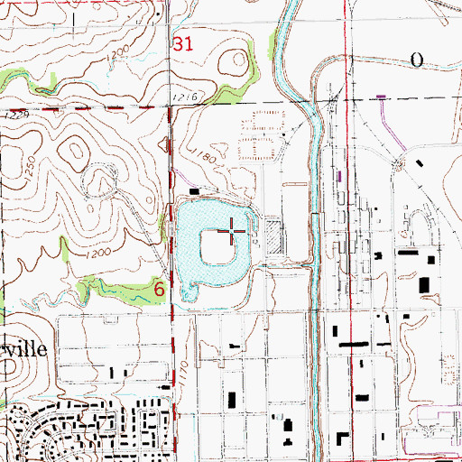 Topographic Map of Bowling Lake Park, NE