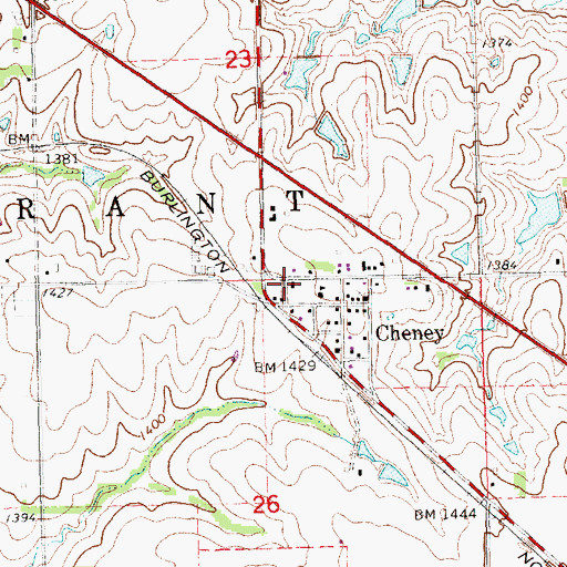 Topographic Map of Saint Michael Catholic Church, NE