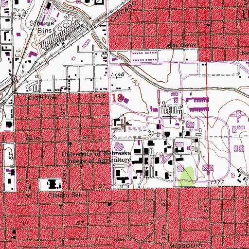 Topographic Map of Conservation and Survey Annex, NE