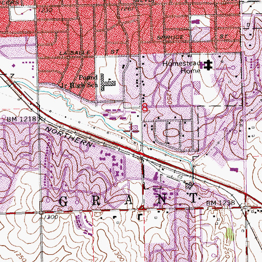 Topographic Map of Briarhurst Center, NE