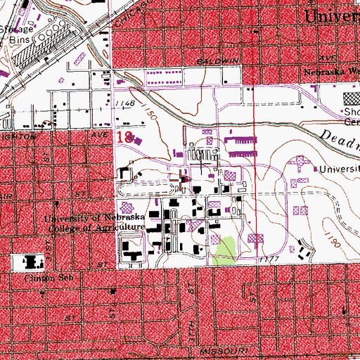 Topographic Map of Power Plant, NE