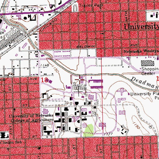 Topographic Map of Stewart Seed Laboratory, NE