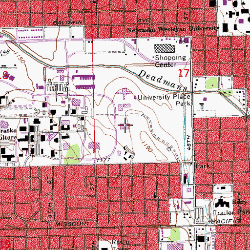 Topographic Map of Welpton Courtroom, NE