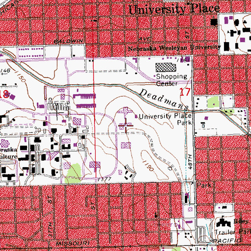 Topographic Map of Veterinary Diagnostic Center, NE