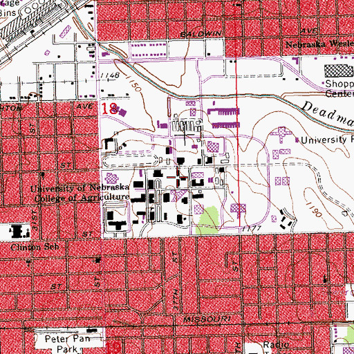 Topographic Map of Wildlife Laboratory, NE