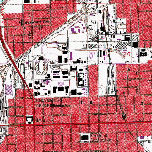 Topographic Map of Selleck Building, NE