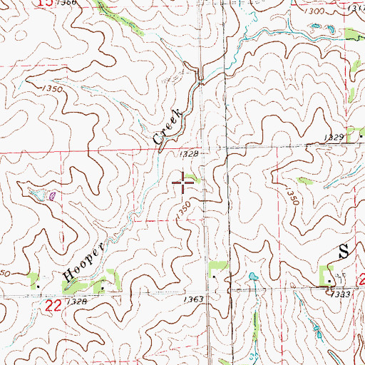 Topographic Map of Township of Stockton, NE