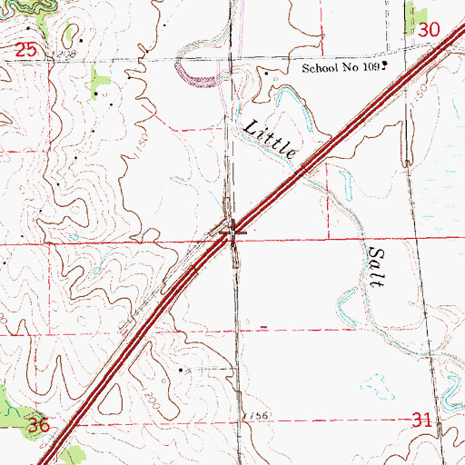 Topographic Map of Interchange 403, NE
