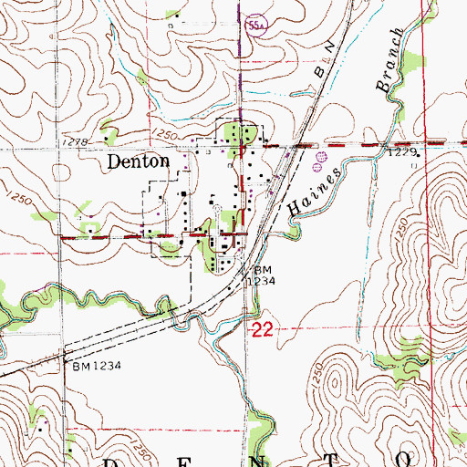 Topographic Map of Saint Mary Catholic Church, NE