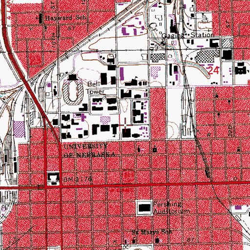 Topographic Map of Broyhill Fountain, NE
