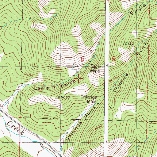 Topographic Map of Eagle Mine, CO