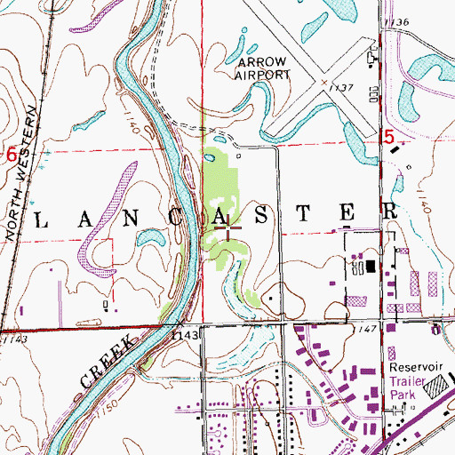 Topographic Map of Boosalis Park, NE