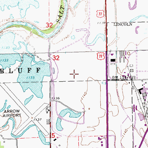 Topographic Map of Lagoon Park, NE
