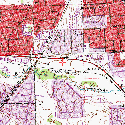 Topographic Map of Tierra Briarhurst Park, NE