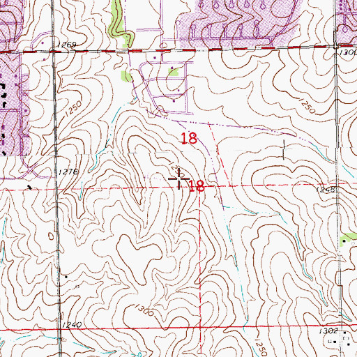 Topographic Map of Williamsburg Village Park, NE