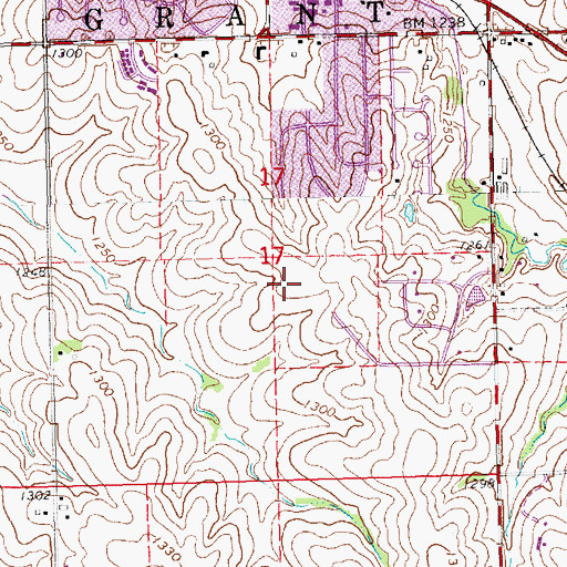 Topographic Map of Cripple Creek Park, NE