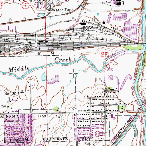 Topographic Map of Seacrest West Park, NE