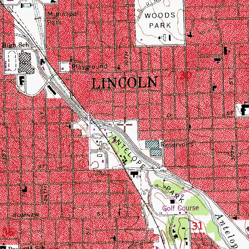 Topographic Map of Neighbors Park, NE