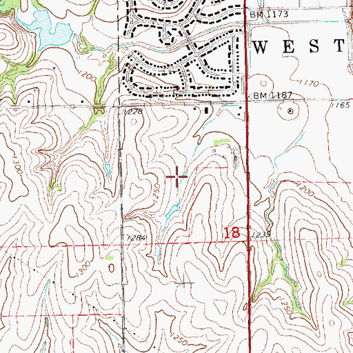 Topographic Map of Olympic Heights, NE