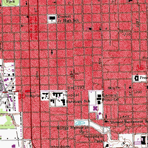 Topographic Map of Peach Park, NE