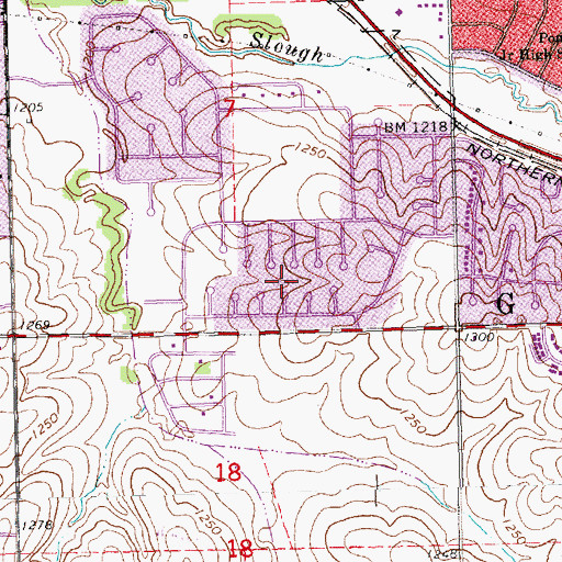 Topographic Map of Star City Shores Park, NE