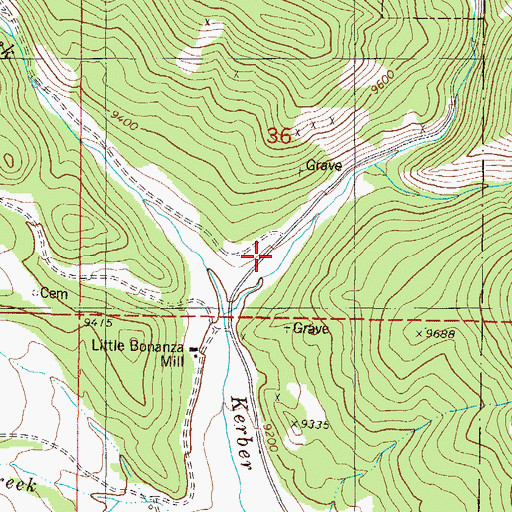 Topographic Map of Sedgewick (historical), CO