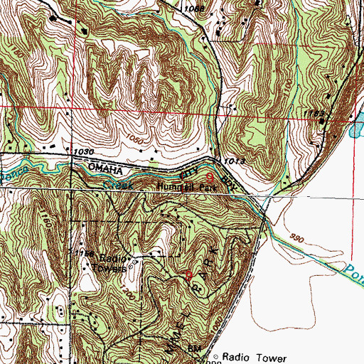 Topographic Map of Cabannes Trading Post (historical), NE