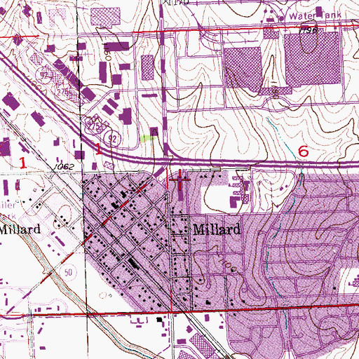 Topographic Map of Stoney Ridge Post Office Station, NE