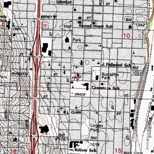 Topographic Map of A Station, NE