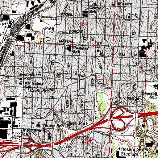 Topographic Map of C Station, NE