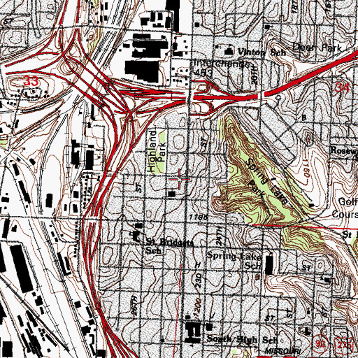 Topographic Map of Rainbow Dental Center, NE