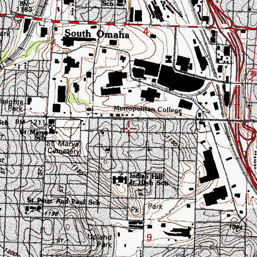 Topographic Map of Family Health Care Center, NE