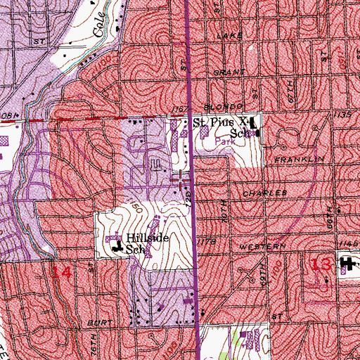 Topographic Map of Ambassador Care Center, NE