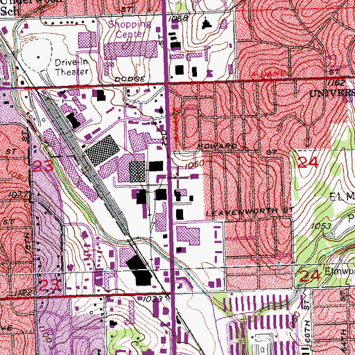 Topographic Map of Fox Plaza Dental Center, NE
