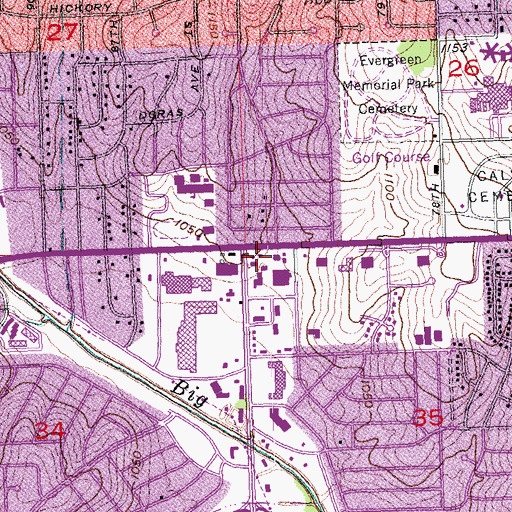 Topographic Map of Pediatric Ophthalmology Associates Building, NE