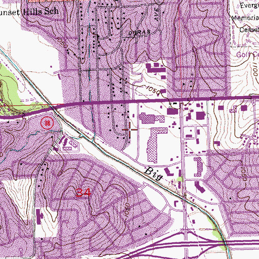 Topographic Map of Rush Pediatric Clinic, NE