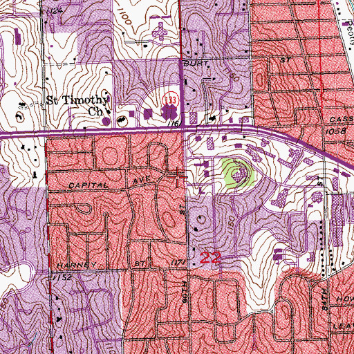 Topographic Map of Physicians Clinic, NE