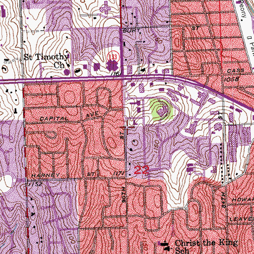 Topographic Map of Urology Center, NE