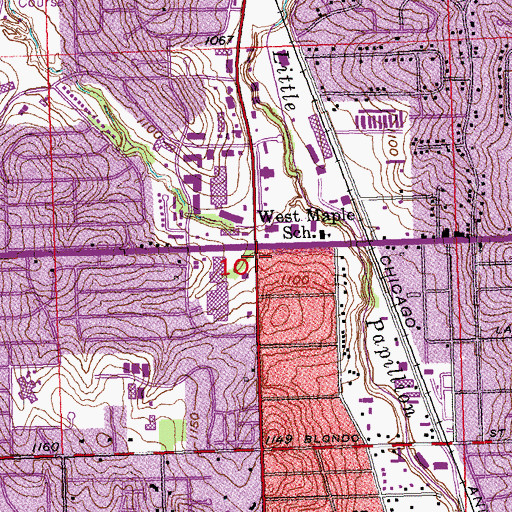 Topographic Map of Family Dental Associates PC Center, NE