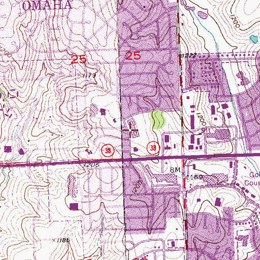 Topographic Map of Montclair Nursing and Rehabilitation Center, NE