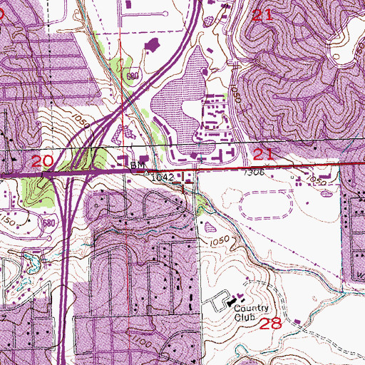 Topographic Map of Plaza Dental Group PC Building, NE