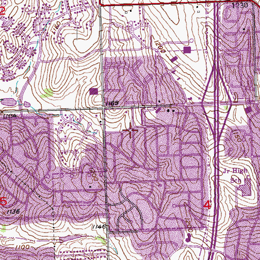 Topographic Map of Sunnyslope Family Dentistry Building, NE